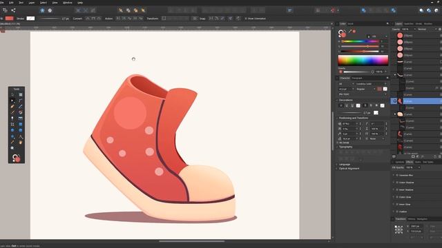 GAME UI Tutorial. HOW TO DRAW. a vector icon usingAffinity Designer. смотреть онлайн