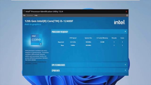 Intel Processor Identification Utility смотреть онлайн