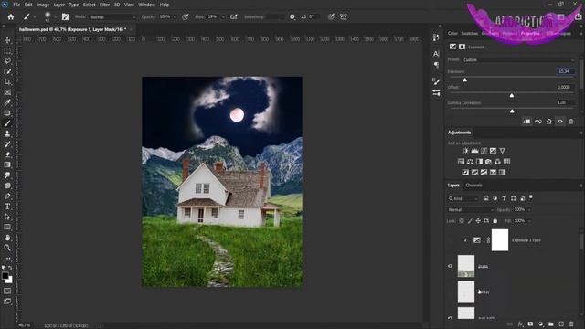 IMAGE FOR HALLOWEEN TO MAKE ON PHOTOSHOP смотреть онлайн