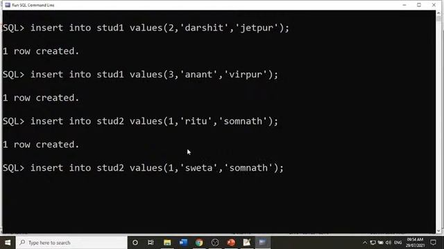 SET Operators in Oracle смотреть онлайн