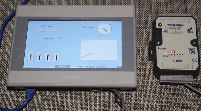 Weintek, видеоурок создание проекта в EasyBuilder Pro для MT8071iE смотреть онлайн