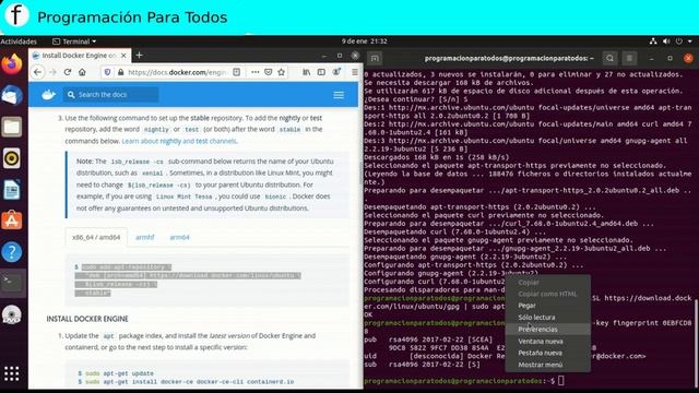 Instalación de Docker en Ubuntu смотреть онлайн