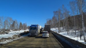 Затор на трассе после Байкала!!! Прошел Бурятию!!!