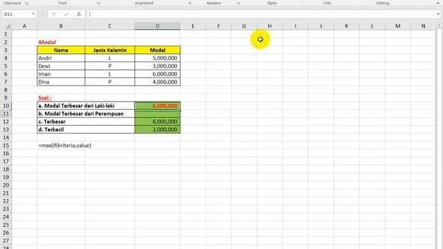 Rumus Max If CSE Control Shift Enter Berupa Array смотреть онлайн