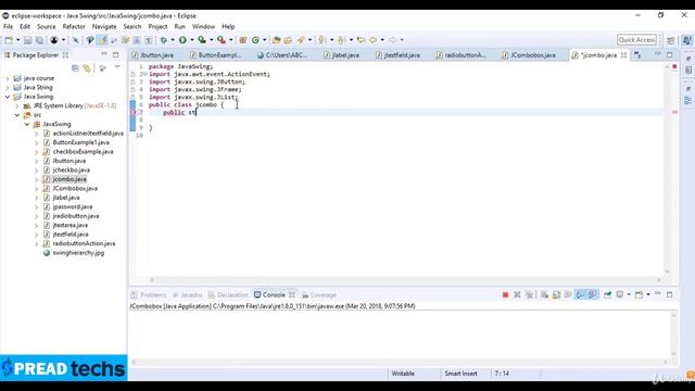JComboBox in Java || JComboBox using Swing смотреть онлайн