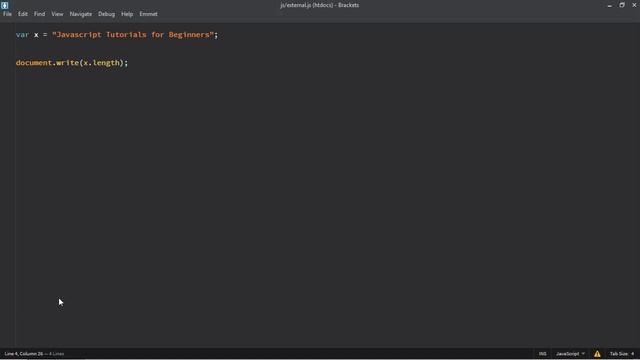 String Length Property in Javascript - 20 смотреть онлайн