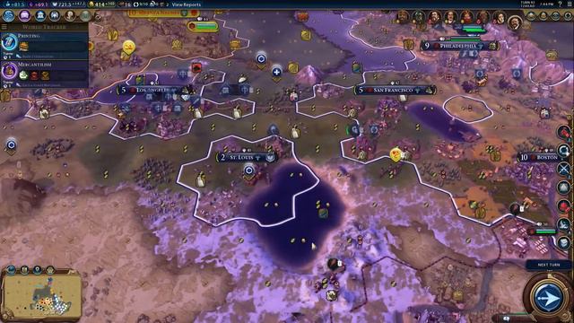 Civ 6 America #17 (Emperor, 12 Player, Huge Fractal Map) смотреть онлайн