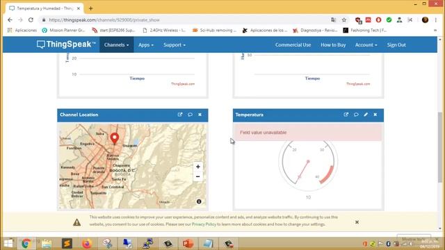 Publicar datos de temperatura y humedad en ThingSpeak con Raspberry Pi Módulo 3 IoT смотреть онлайн