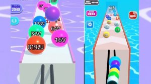 {[  2048AP  ]} Ball Run 2048 INFINITY MODE vs Number Ball Game: Ball Run 3D gameplay walkthrough