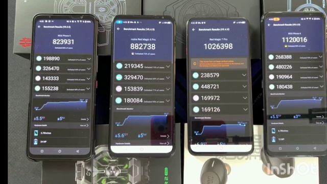 ТЕСТ: ASUS ROG PHONE 6 vs RED MAGIC 7 PRO VS ROG 5 VS REDMAGIC 6 PRO В АНТУТУ БЕНЧМАРК V9 смотреть онлайн