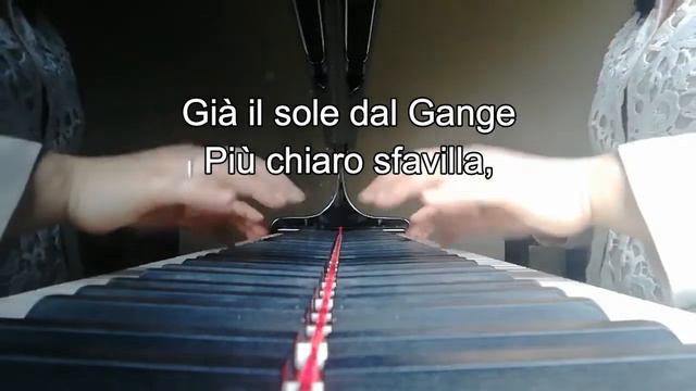 Già il sole dal Gange (E♭), Piano accompaniment. Track for reference or practice. смотреть онлайн
