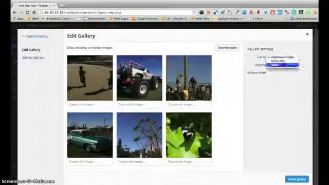 Insert an image gallery into a wordpress post смотреть онлайн