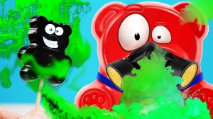 Жуткий медведь и желейный медведь Валера | Как сделать конфеты из лакрицы