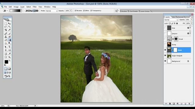 Temel Grafik Photoshop Dersleri 10. Bölüm - Bulut Ekleme смотреть онлайн