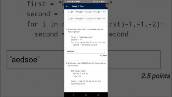 Programming, Data Structures and Algorithms using Python | Week 2 Quiz | Assignment 2 Soluti | NPTE