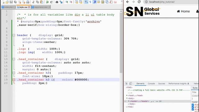 Learn Building a basic responsive website | Lesson 1 | HTML CSS JAVASCRIPT PHP website смотреть онлайн