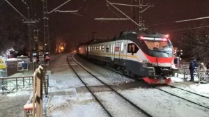 Электропоезд РЖД ЦППК ЭП2Д-0032 Москва - Икша отправление со станции D1 Водники|Московский транспорт