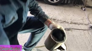 Удаление катализатора Пежо 308 установка пламегасителя и обманку на лямбда зонд