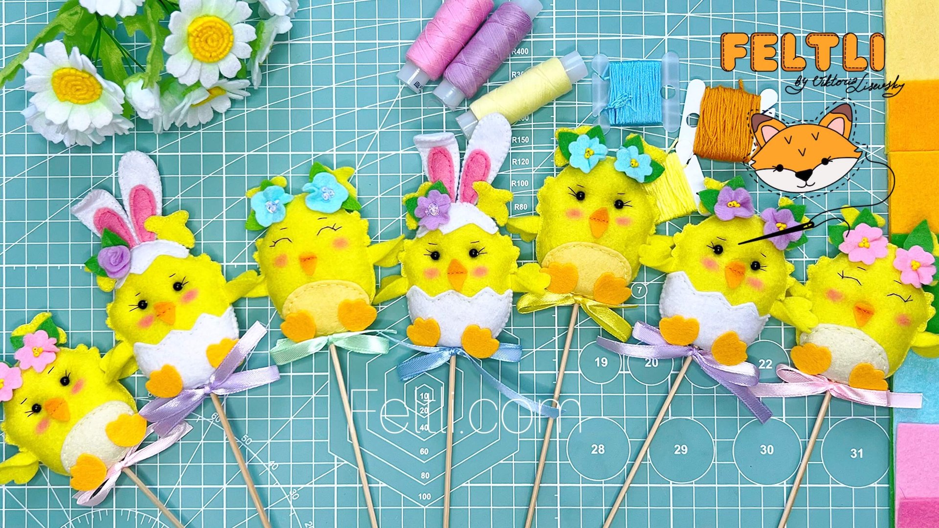 Мастер-класс Цыплёнок из фетра своими руками / Красивый пасхальный декор из фетра смотреть онлайн