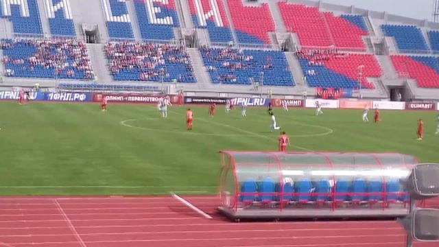 ФК Енисей - Краснодар-2 0:1. Забор для инвалидов. Олимп-ФНЛ. Вид с трибун. 28 июля 2019 смотреть онлайн