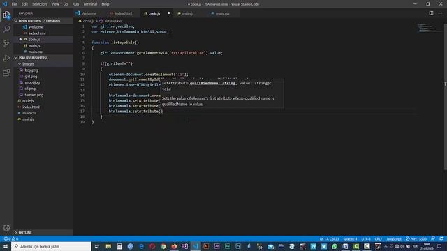 JavaScript ile Yapılacaklar Listesi Oluşturma(To Do List Uygulaması) смотреть онлайн