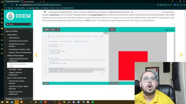 What are arrays, and how do they work in JavaScript and p5js? смотреть онлайн