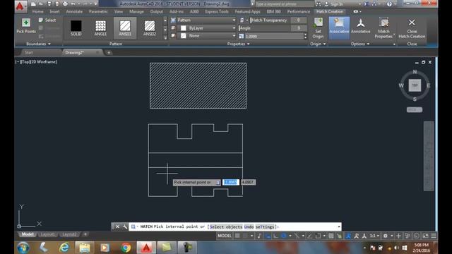 AutoCAD I 23-05 Hatch Specifying Boundaries смотреть онлайн