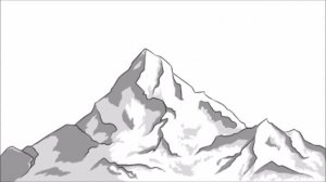 ibisPaintx | Как нарисовать фон. Учимся рисовать горы/ How to draw mountains (manga style)