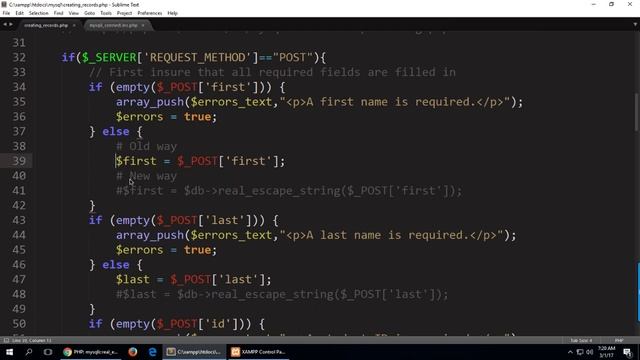Creating Records with PHP Part 2 смотреть онлайн