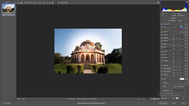 Camera Raw Radial Filter - Photoshop CC Tutorial// Sk Editing// смотреть онлайн