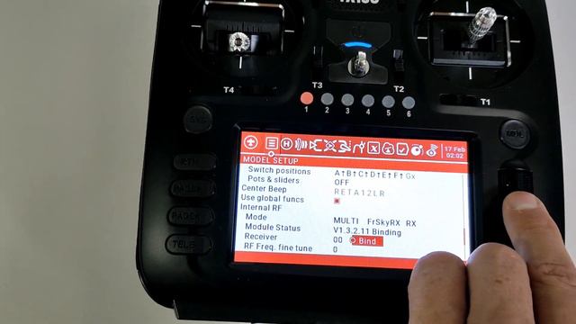 Демонстрация пунктов меню Eachine TX16S
