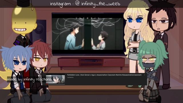 Assassination Classroom React  || Part-3 || Infinity Reactions