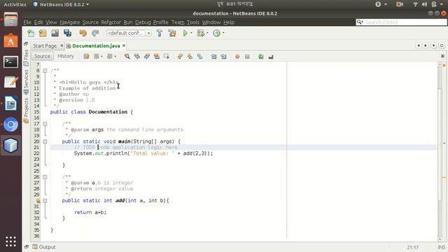 Java documentation using netbeans смотреть онлайн