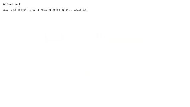 Unix & Linux: Output pings with time greater than 100ms to file with a timestamp appended смотреть онлайн