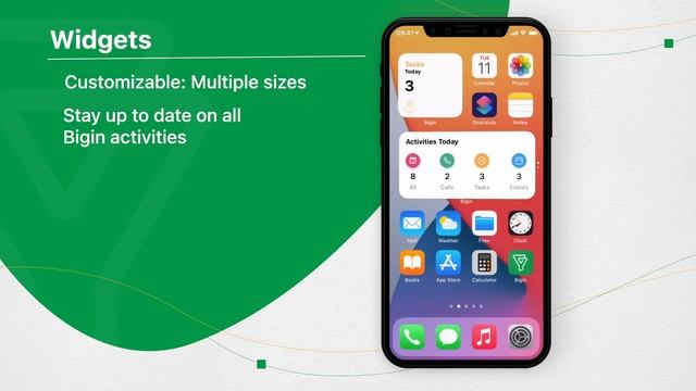 Widgets | Bigin for iOS 14, iPadOS 14 | CRM Mobile App смотреть онлайн