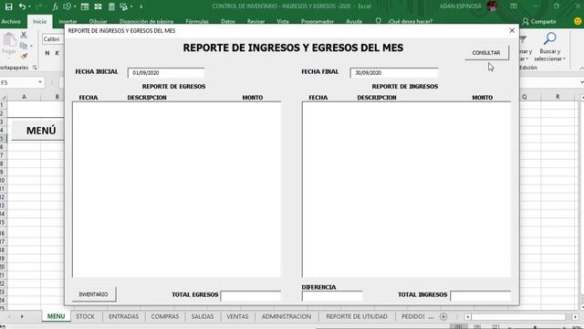 Control de Inventario - Ingresos y Egresos en Excel смотреть онлайн