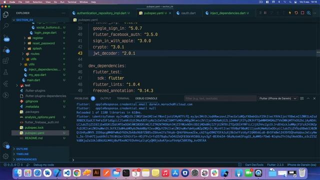 Flutter - Firebase Authentication - 42 (Inicio de sesión con apple iOS - parte 2) смотреть онлайн