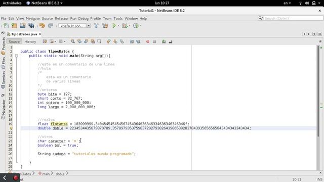 Tutorial 3 java Variables y tipos de datos смотреть онлайн