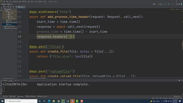 Fastapi Create Middleware Python 3 смотреть онлайн