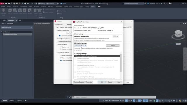How To Disable Hardware Acceleration In AutoCAD