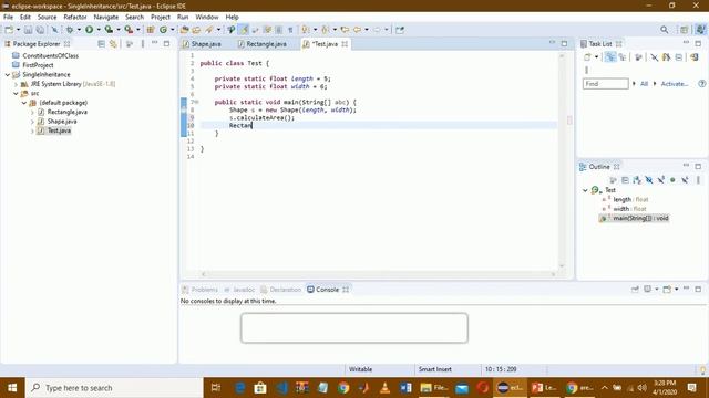 Single and Hierarchical Inheritance example in Java programming (OOP) смотреть онлайн