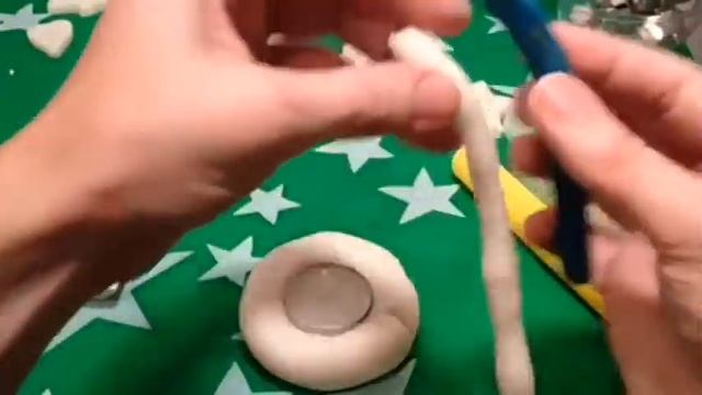 Подсвечник из соленого теста с бусинами смотреть онлайн