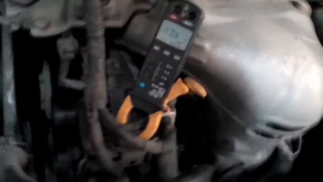 Замер тока генератора, токовые клещи смотреть онлайн