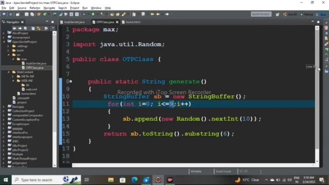 how to number generate OTP in Servlet in java смотреть онлайн