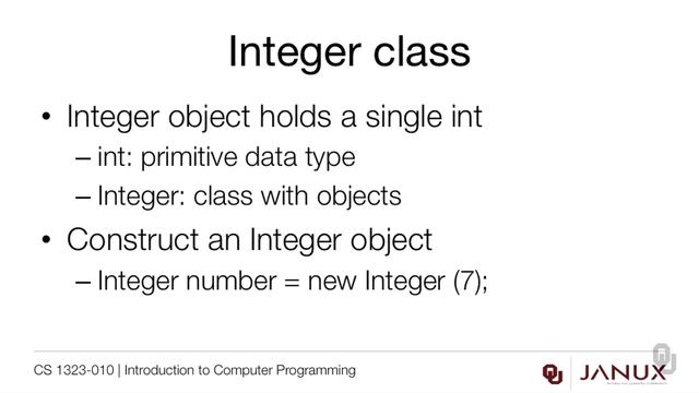 Introduction to Computer Programming - Class Methods - Converting String to int смотреть онлайн