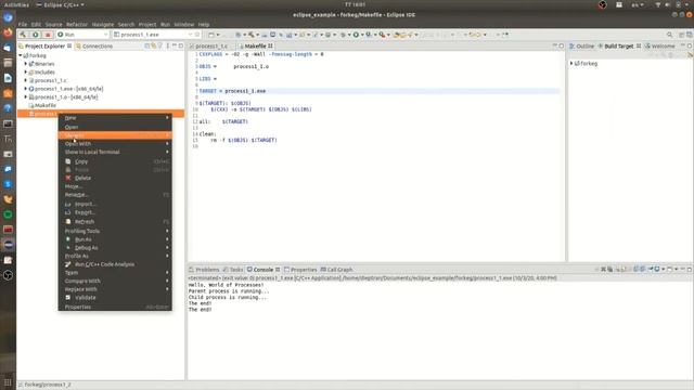 How to run multiple files main in Eclipse using Eclipse C смотреть онлайн