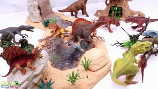 T-Rex born a dinosaur eggs. Schleich Dinosaur Toys For Kids. DIY Jungle Forest-Jurassic World2 Toys смотреть онлайн