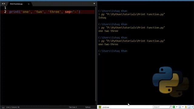 Python - Print Function - #1 смотреть онлайн
