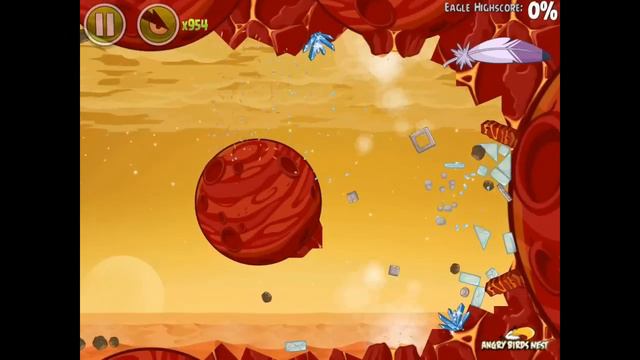 Angry Birds Space Red Planet 5-19 Space Eagle Walkthrough смотреть онлайн