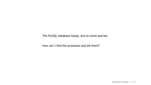 MySQL : How to find MySQL process list and to kill those processes? смотреть онлайн